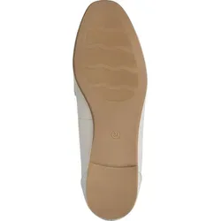 Marco Tozzi Damen Slipper mit veganem Fußbett in Beige (Cream) - Stylischer Slipper mit weichem Innenfutter und MT Soft Lining Technologie. Der Blockabsatz sorgt für sicheren Halt. Ideal für einen komfortablen, veganen Look.