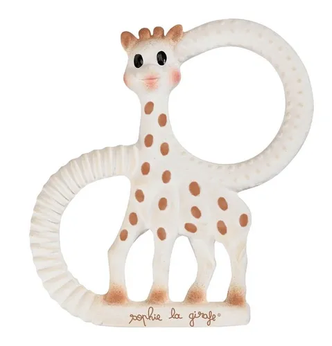 Beißring SO'PURE Sophie la girafe® - Extra weich für sanfte Zahnung - Beißring aus 100% Naturkautschuk, ideal zur Linderung von Zahnungsschmerzen. Mit verschiedenen Strukturen für individuelles Kauen und leicht zu greifen. Perfekt für Babys ab 0 Monaten.