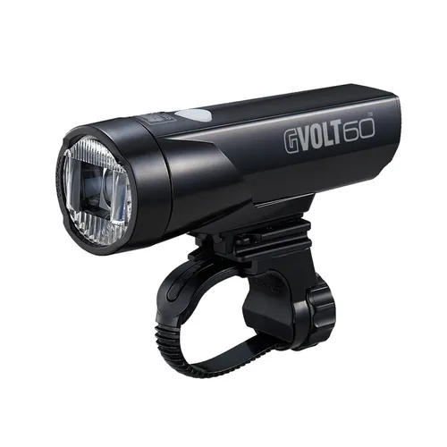 CATEYE Frontlicht GVolt 60 HL-EL550GN RC - Fahrradbeleuchtung mit 60 Lux Helligkeit, ideal für sicheres Fahren bei Dunkelheit. Micro USB aufladbar und kompakte Bauform für einfache Handhabung.