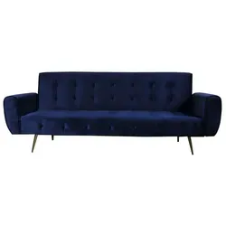 Weber Industries Schlafsofa, Blau, Textil, 79x80x210 cm, Wohnzimmer, Sofas & Couches, Schlafsofas