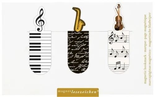 Lesezeichen Magnetlesezeichen Musik von moses