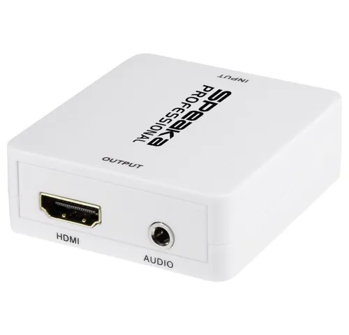 SpeaKa Professional Audio Extraktor HDMI zu Klinke und Cinch - Audio-Adapter zur einfachen Trennung von HDMI-Signalen, ideal für Heimkino-Systeme – genießen Sie hochwertigen Sound über analoge Ausgänge.