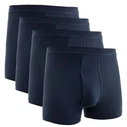 HERMKO 3940 Herren Pagen mit Eingriff – 4er Pack aus 100% Bio-Baumwolle, Größe D 10 (EU 4XL), Farbe Marine - Bequeme und hautfreundliche Unterwäsche aus hochwertiger Bio-Baumwolle. Ideal für den täglichen Gebrauch, mit geprüfter Qualität und seit über 60 Jahren in Familienhand.