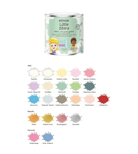 Alpina Holzlack Little Stars - Kinder Möbel- & Spielzeugfarbe - Matt und extrem widerstandsfähig, ideal für Möbel und Spielzeug im Kinderzimmer. Erhältlich in Blau, sorgt für kreative Akzente und Sicherheit beim Spielen.