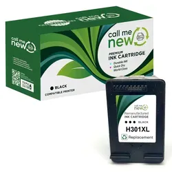 callmenew Premium Tinte Patrone Schwarz für HP 301XL - Druckerpatronen mit Füllstandsanzeige für HP 301XL Deskjet 1050, 2540, 2050 und mehr. Genießen Sie präzise Füllstandsanzeige und vermeiden Sie Fehlermeldungen. Ideal für zuverlässiges Drucken.