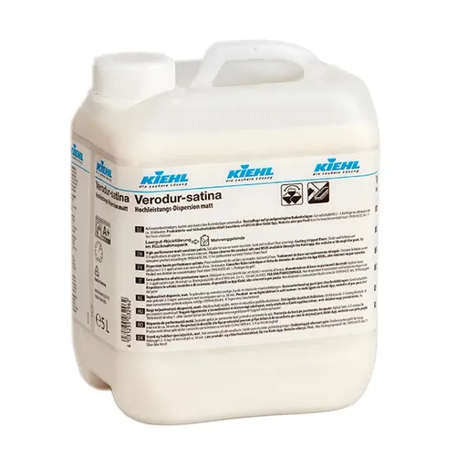 Kiehl Verodur-satina 5 L Hochleistungs Dispersion matt - Industrielle Farben, seidenmatt und schützend für Bodenbeläge, ideal für Sporthallen mit schnellem Trocknungsprozess und hoher Füllkraft für optimale Optik.