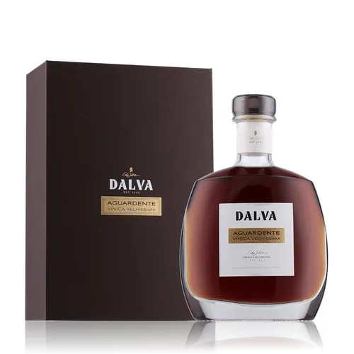Dalva Aguardente Vinica Velhissima 38% Vol. 0,7l in Geschenkbox - Exklusive Obstbrände in edler Geschenkbox, ideal für besondere Anlässe oder als Geschenk für Genießer.