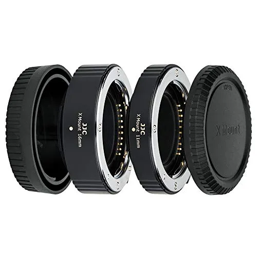 JJC Autofokus Makro Zwischenringe (AF) für Makrofotographie Passen für Fujifilm X Mount Kameras X-T30 III X-H2S X-S20 X-PRO3 X-PRO2 X-T5 X-T4 X-T3 X-T50 X-T30II X-T30 X-E4 X-E3 X-T200(11mm /16mm Sets)