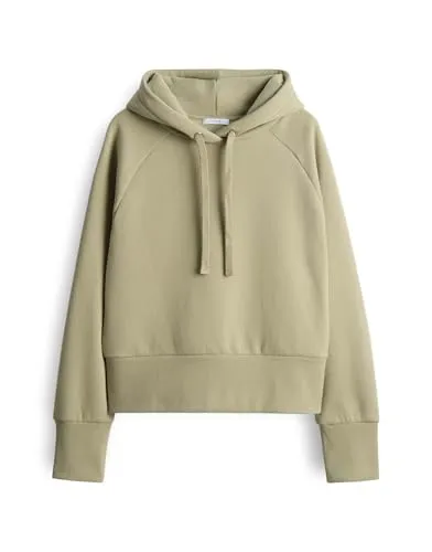 OPUS Damen Sweatshirt GESIKA Loose Hoodie | Bequemer French Terry Kapuzenpullover in Soft Matcha - Kapuzenpullover für Damen, ideal für vielseitige Looks im Büro oder in der Freizeit. Der hochwertige French Terry Stoff sorgt für ein angenehmes Tragegefühl und stilvolle Lässigkeit.