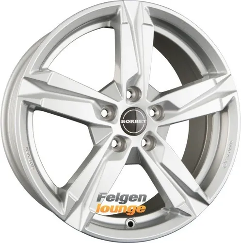 Borbet T10 Alufelgen 16 Zoll schwarz glänzend - 5-Speichen Design, einteiliges Gussrad mit optimaler Traglast von 650 kg – ideal für sportliche Fahrzeuge und einen edlen Look.