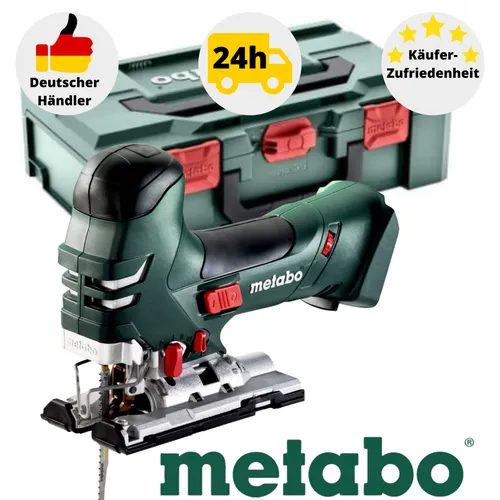 Metabo STA 18 LTX 140 Akku-Stichsäge - Akku-Stichsäge mit 140 mm Schnitttiefe, ideal für Holz und NE-Metall, inkl. metaBOX 145 L für einfache Aufbewahrung und Transport.