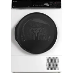 Sharp KD-PRO0S7GWD-DE Wärmepumpentrockner mit WiFi und SoftTouch-Bedienung - Freistehender Wäschetrockner in Weiß mit 15 Programmen und LED-Trommelbeleuchtung. Steuern Sie ihn bequem per Smartphone mit der VeeZy App – für eine effiziente und flexible Wäschepflege.