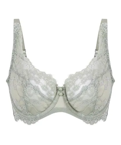 Hunkemöller Unwattierter Bügel-BH Daisy - Iceberg Green - 85E - Eleganter, unwattierter Bügel-BH mit zarter Spitze für einen femininen Look. Ideal für den Alltag und besondere Anlässe. Kombinierbar mit passenden Teilen für ein komplettes Set.