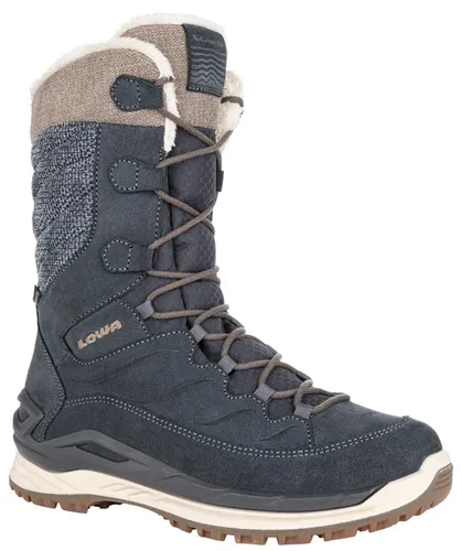 Lowa Winterstiefel Barina EVO GTX (Veloursleder, wasserdicht) stahlblau/stein Damen, Größe Euro (US): 41 (9)