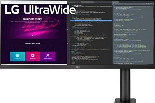 LG 34WN780 UltraWide Ergo Monitor 34 Zoll - Ergonomischer 34 Zoll QHD Monitor mit HDR10 und Flicker Safe für augenschonendes Arbeiten; flexible Positionierung und zahlreiche Anschlussmöglichkeiten.