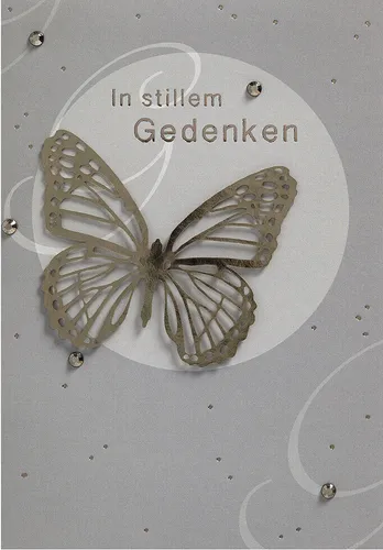 Trauer – Beileid – Kondolenz - Beileidskarte im Format 11,5x17cm mit Briefumschl