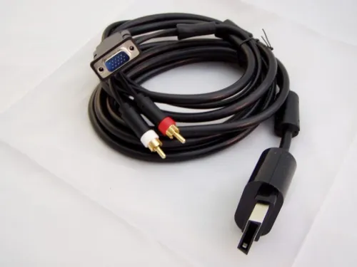 VGA Kabel Gold für HD mit optischem Ausgang für XBox360