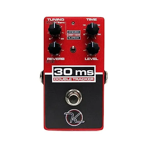 Keeley 30ms Automatic Double Effektpedal - Zubehör für Gitarren & Bässe mit vielseitigen Effekten: Double Tracking, Short Time Delay und Reverb in robustem Metallgehäuse.