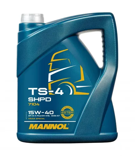 Mannol TS-4 SHPD 15W-40 Extra [5L] Motoröl - Hochleistungs-Motoröl für PKW und Lkw, hervorragender Schutz und Leistung, erfüllt zahlreiche Spezifikationen, ideal für den Einsatz in modernen Motoren.