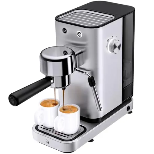 WMF Lono Espresso Siebträgermaschine - Edelstahl matt - Siebträgermaschine aus hochwertigem Edelstahl, für perfekten Espresso und individuelles Kaffeevergnügen zu Hause.