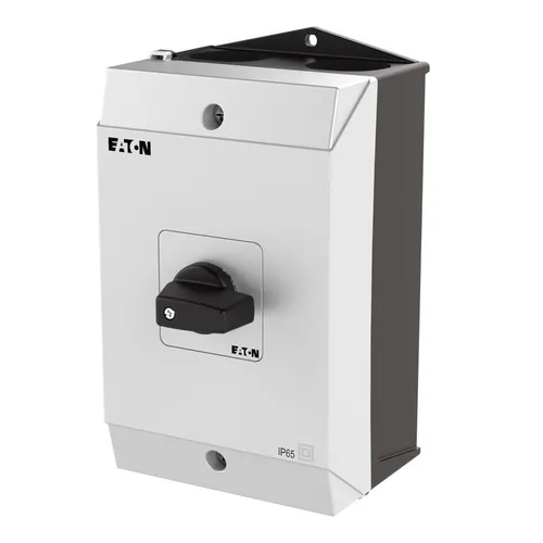 Eaton Umschalter T3 32A - Lasttrennschalter 207180 - Eaton Umschalter T3 32A für zuverlässige Steuerung, IP65 Schutzart, kompakte Bauweise und einfache Montage. Ideal für den professionellen Einsatz in elektrischen Installationen.