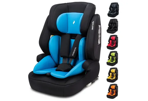 Osann Autokindersitz Jazzi Isofix - Mitwachsender Kindersitz für Kinder von 76 bis 150 cm, sicher und bequem dank Isofix-Installation und höhenverstellbarer Kopfstütze – ideal für lange Autofahrten.