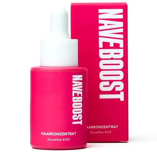 Naveboost Haarkonzentrat – Fördert Haarwachstum, verleiht Fülle & Glanz – Mit Capixyl™, Biotin, Koffein & Amla-Extrakt – Stärkt Haarwurzeln, verbessert Haartextur - Natürlich - Vegan, 50ml