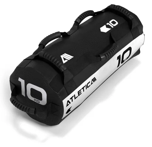 ATLETICA Sandsack 10kg | Vielseitiger Sandbag für funktionelles Training - Optimal für intensives Ganzkörpertraining! Robuster Sandsack aus Cordura-Nylon mit 7 rutschfesten Griffen. Ideal für Core-Stabilität und vielseitige Übungen im Home Gym oder Outdoor. Lieferung unbefüllt – Füllmaterial nicht enthalten.
