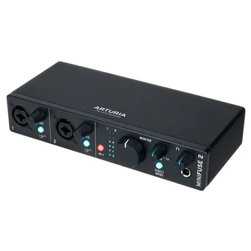 Arturia MiniFuse 2 - Kompaktes USB-Audio-Interface, hochwertige Aufnahmen für Gitarre und Gesang, inklusive kreativer Software und 5-Jahres-Garantie