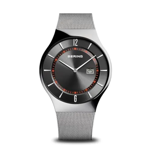 BERING Herren Uhr Funk Movement - Präzision trifft skandinavisches Design - Armbanduhren für Herren mit radio-controlled Technologie und kratzfestem Saphirglas, ideal für stilbewusste Männer, die Wert auf Genauigkeit legen.