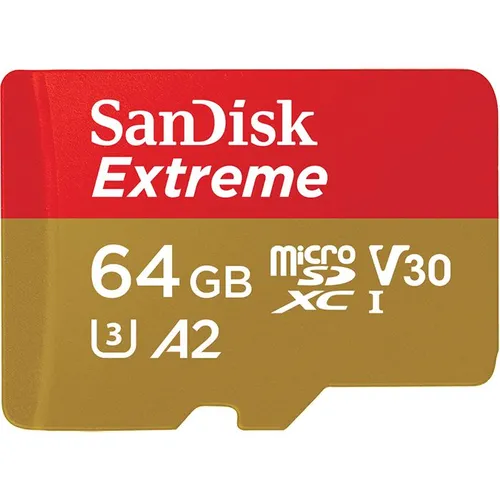 SanDisk Extreme microSDXC UHS-I Speicherkarte 64 GB - Höchstgeschwindigkeit bis zu 170 MB/s, ideal für Actioncams und Drohnen, wasserdicht und stoßfest