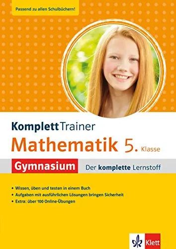 KomplettTrainer Mathematik 5. Klasse Gymnasium: Der komplette Lernstoff mit über 100 Online Mathe-Übungen