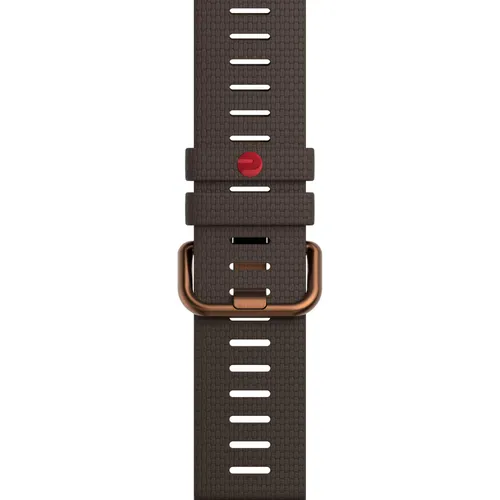 Polar Silikonarmband Braun 22 mm für Grit X 2 - Uhrenarmband aus Silikon, leicht und wasserfest – ideal für Sport und Alltag, perfekt für die Polar Grit X 2.