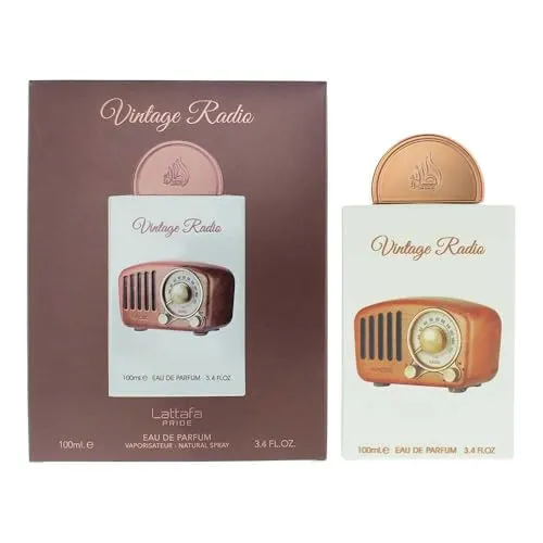 Lattafa Pride Perfume Vintage Radio Eau de Parfum 100ml - Unverwechselbarer, eleganter Duft für Herren, betörende würzige und fruchtige Noten