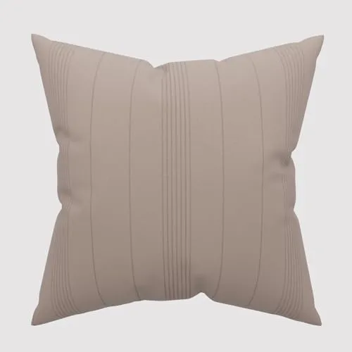 Soleil d'ocre Abdeckungen von Kissen, Polycoton, Taupe, 60 x 60 cm