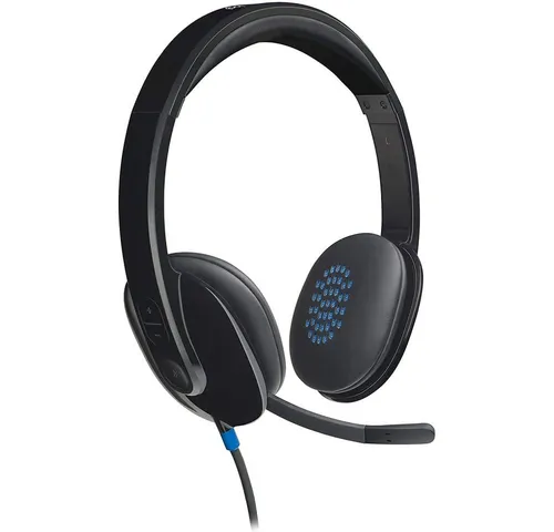 Logitech H540 USB Headset - Hochwertiger Sound für PC-Chats und Musik, komfortables Design mit einfachem Plug-and-Play Anschluss