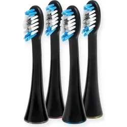 SonicSmile Bürstenköpfe (4 Stück) - Schwarz für die ganze Familie - SonicSmile Bürstenköpfe schwarz (4 Stück) für optimale Mundpflege. Mit Farbringen zur einfachen Unterscheidung – ideal für die ganze Familie. Weiche Dupont-Borsten sorgen für eine sanfte und gründliche Reinigung.
