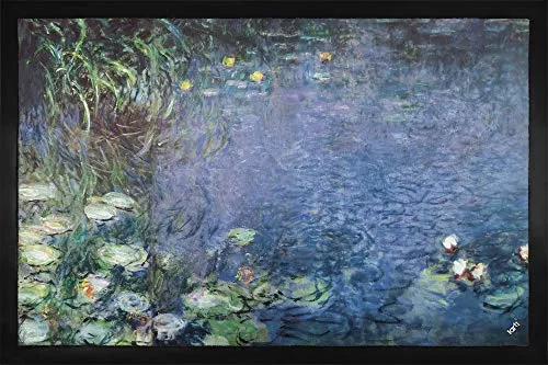 1art1 Claude Monet Seerosen, Morgen Fußmatte Dekomatte Innenbereich | Design Türmatte 60x40 cm