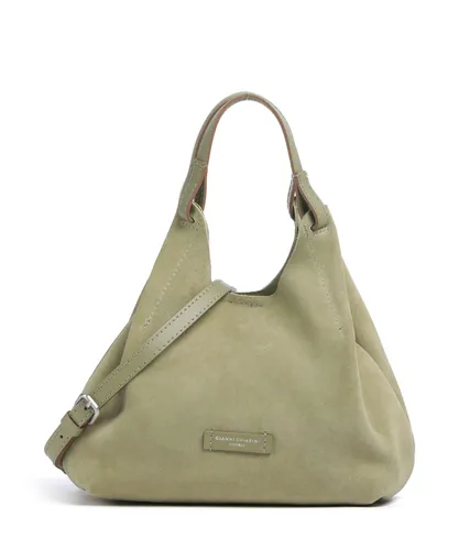 GIANNI CHIARINI Dua Crossbody Bag Handtasche Willow hellgrün - Stylische Damen-Handtasche für die Freizeit, verstellbarer Schulterriemen und modernes Design aus hochwertigem Rindsleder und Polyester.