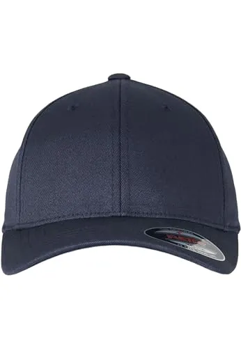 Flexfit Baseball Cap Wooly Combed Cap XXL - Dunkelblau - Hochwertige Kappe aus 63% Polyester, 34% Baumwolle und 3% Elasthan. Ideal für den Alltag und sportliche Aktivitäten. Größe XXL für optimalen Tragekomfort.