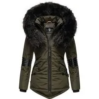 Navahoo Damen Winterjacke Nirvana – Stilvoller Kälteschutz mit Kunstfellkragen - Die Navahoo Damen Winterjacke Nirvana bietet perfekten Kälteschutz mit ihrem kuscheligen Teddyfellfutter und dem pompösen Kunstfellkragen. Der taillierte Schnitt und die edlen Details sorgen für einen modischen Auftritt an kalten Wintertagen.
