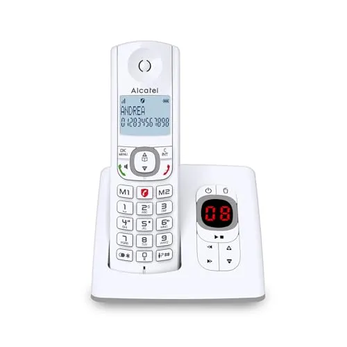 Alcatel F530 Voice Candy-Bar - modernes Festnetztelefon mit Anrufbeantworter, hochwertige Freisprecheinrichtung und 50 Kontakte speicherbar