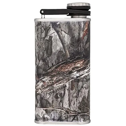 Stanley Classic Wide Mouth Flask 236ml - Auslaufsicherer Edelstahl Flachmann mit Never-Lose Kappe - Flachmänner: Robuster 236ml Edelstahl Flachmann von Stanley, hält Getränke 24 Stunden heiß oder kalt, ideal für unterwegs und einfach zu reinigen.
