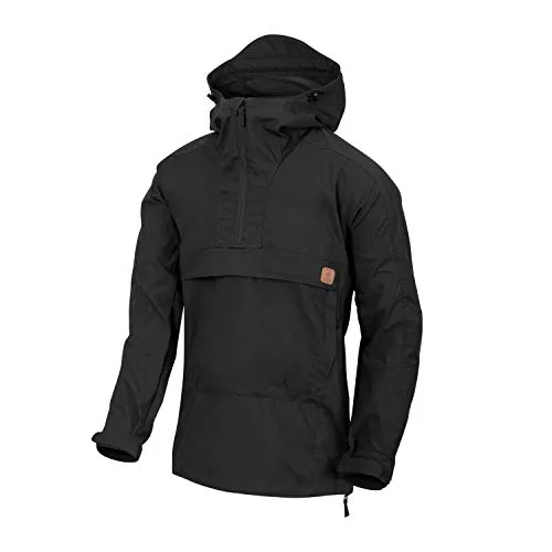 Helikon-Tex WOODSMAN Anorak Jacke - Schwarz für Outdoor-Abenteuer - Funktionsjacken aus robustem Polyester, ideal für Outdoor-Aktivitäten und in Größen S-3XL erhältlich.