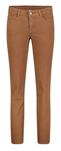 MCA Damen Dream Straight Jeans, Braun (Bison Brown PPT 277R) - Jeans in normaler Passform mit elastischem Material für hohen Tragekomfort, inklusive praktischen Reißverschlusstaschen.