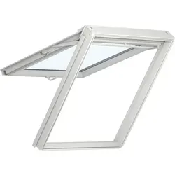 VELUX VKU 0081 Klapp-Schwingfenster 113x124 cm - Dachfenster für den Austausch alter VELUX Fenster bis 1991, mit 3-fach Verglasung für optimalen Hagel- und Wärmeschutz und einfachem Öffnungsmechanismus.