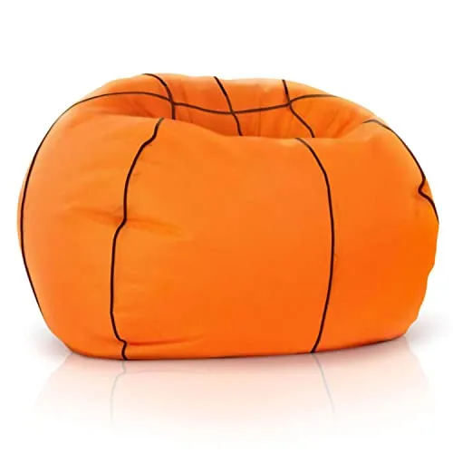 Green Bean Basketball-Sitzsack 250L - Sitzsäcke im Basketball-Design für Kinder und Erwachsene. Ergonomisch, waschbarer Bezug und anpassungsfähige EPS-Perlen-Füllung für maximalen Komfort und Flexibilität.