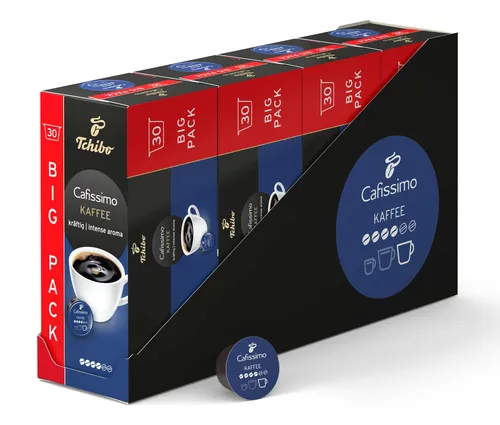 Cafissimo Kaffee kräftig - 120 Kapseln - Intensität: 4/6 - Erleben Sie kräftigen Kaffeegenuss mit 120 Kapseln für Ihre Cafissimo Maschine. Fein-würziges Geschmacksprofil und intensives Aroma sorgen für ein unvergleichliches Kaffeeerlebnis.