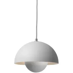 &Tradition FlowerPot Pendelleuchte VP1 - Hellgrau Matt - Designikone von Verner Panton aus 1969, zeitlos und stilvoll, ideal für moderne Wohnräume und besondere Akzente in der Beleuchtung.