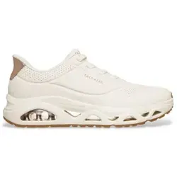 SKECHERS UNO GLIDE STEP GLIDE ON AIR Sneaker Weiß - Sportlicher Slip-On Sneaker von Skechers mit innovativem Tragekomfort und elastischer Schnürung für optimalen Halt. Die markante Laufsohle sorgt für ein federndes Laufgefühl – ideal für Alltag und Freizeit.